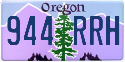 OR license plate 944RRH