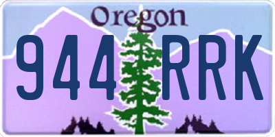 OR license plate 944RRK