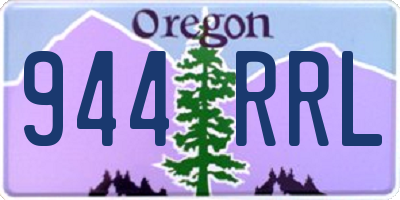 OR license plate 944RRL