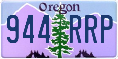 OR license plate 944RRP