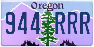 OR license plate 944RRR