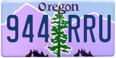OR license plate 944RRU