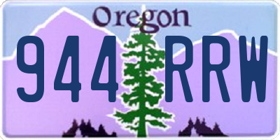 OR license plate 944RRW