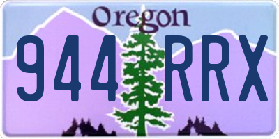 OR license plate 944RRX