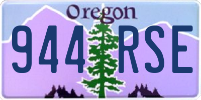 OR license plate 944RSE