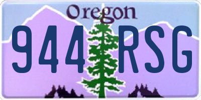 OR license plate 944RSG