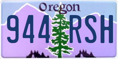 OR license plate 944RSH