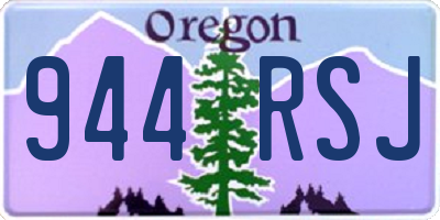 OR license plate 944RSJ