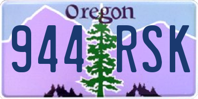 OR license plate 944RSK
