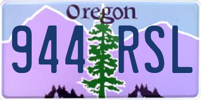OR license plate 944RSL