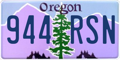 OR license plate 944RSN