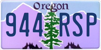 OR license plate 944RSP