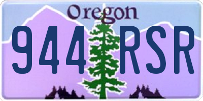 OR license plate 944RSR