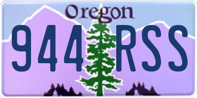 OR license plate 944RSS