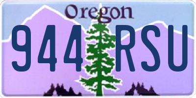 OR license plate 944RSU