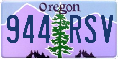 OR license plate 944RSV