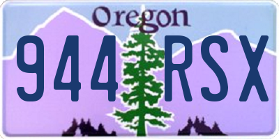 OR license plate 944RSX