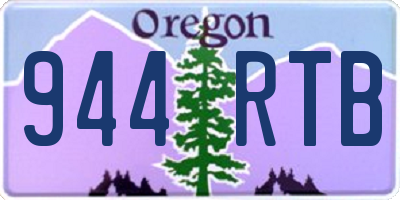 OR license plate 944RTB