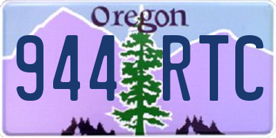 OR license plate 944RTC