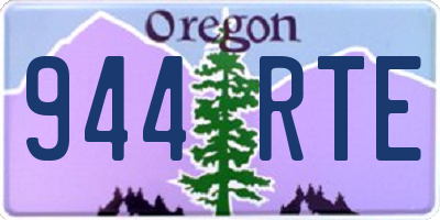 OR license plate 944RTE