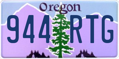 OR license plate 944RTG