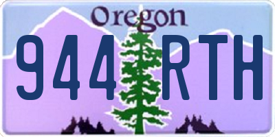 OR license plate 944RTH