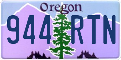 OR license plate 944RTN