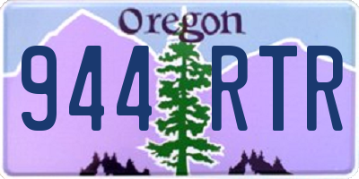 OR license plate 944RTR