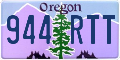 OR license plate 944RTT