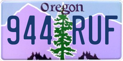 OR license plate 944RUF