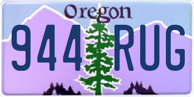 OR license plate 944RUG