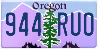 OR license plate 944RUO