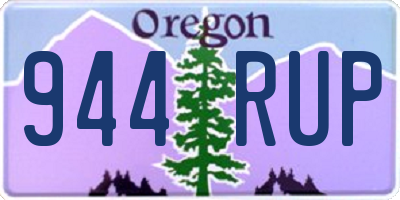 OR license plate 944RUP