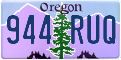 OR license plate 944RUQ