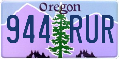 OR license plate 944RUR