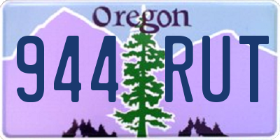 OR license plate 944RUT