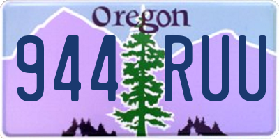 OR license plate 944RUU