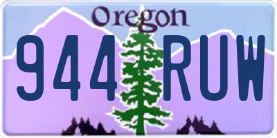 OR license plate 944RUW