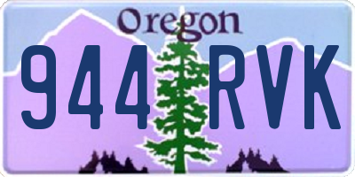 OR license plate 944RVK
