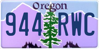 OR license plate 944RWC