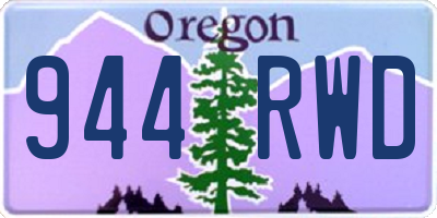 OR license plate 944RWD
