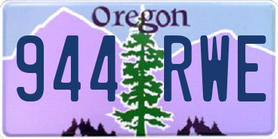 OR license plate 944RWE