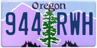 OR license plate 944RWH