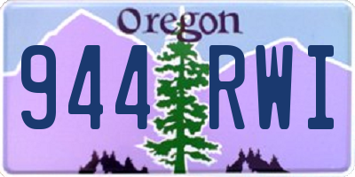 OR license plate 944RWI