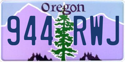OR license plate 944RWJ