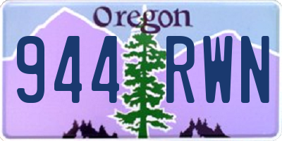 OR license plate 944RWN