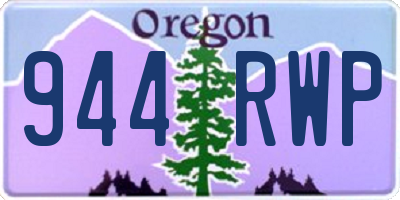 OR license plate 944RWP