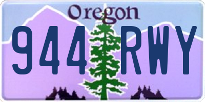 OR license plate 944RWY