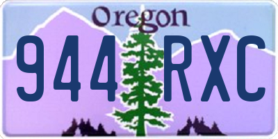 OR license plate 944RXC