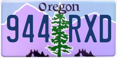 OR license plate 944RXD